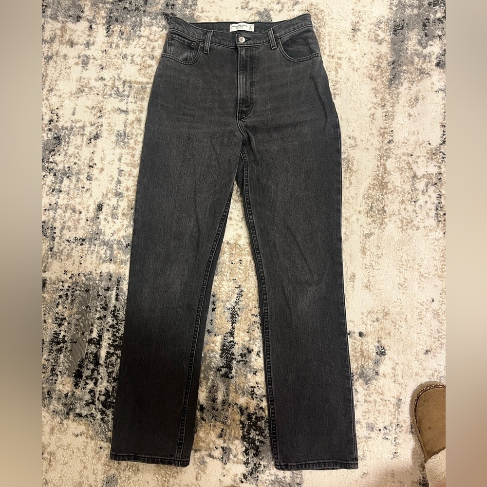 Black Abercrombie High-rise Jeans